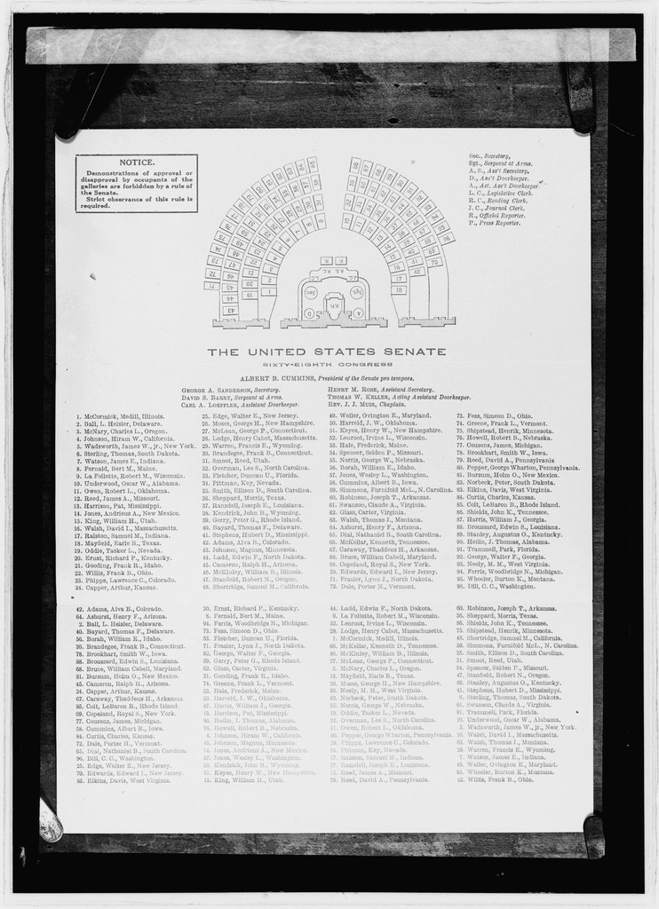 Senate floor plan